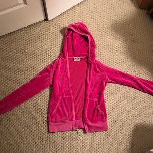 Hot Pink Juicy Velour Sweatshirt - Size S